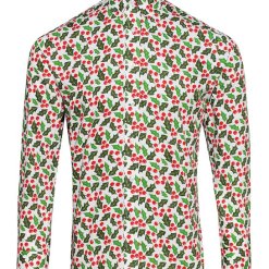 Foute Kerst Overhemd Holly Mistletoe