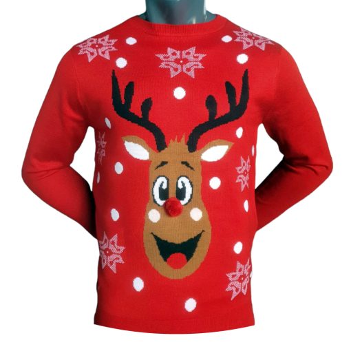 Funny Rudolph 3D Kersttrui