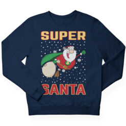 Super Santa Kersttrui Kids Navy