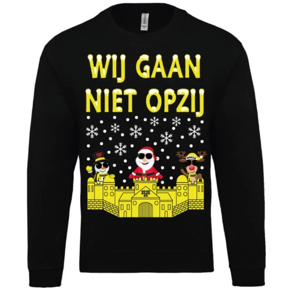 WIJ GAAN NIET OPZIJ KERSTTRUI