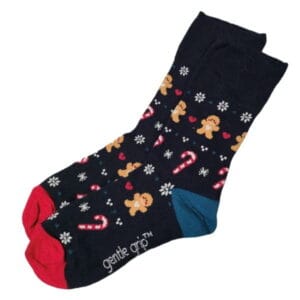 Cookie Kerstsokken Zwart (Dames)