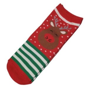 Kerstsokken Rendier Rood (Kids)