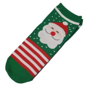 Kerstsokken Santa Groen (Kids)