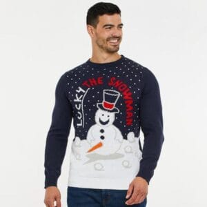 Lucky The Snowman Kersttrui + Gratis Kerstmuts