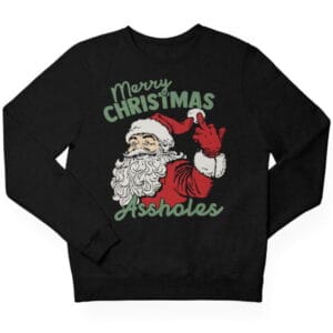 Merry Christmas Assholes Rood Kersttrui