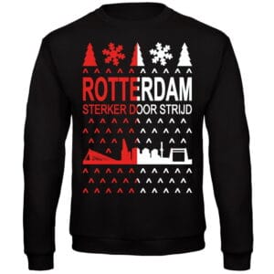 Rotterdam Skyline Kersttrui