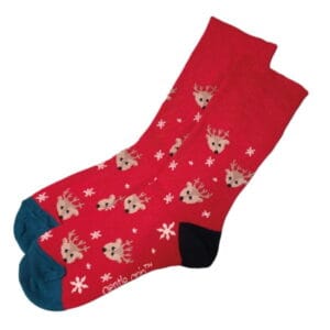 Rendier Rood Kerstsokken (Dames)