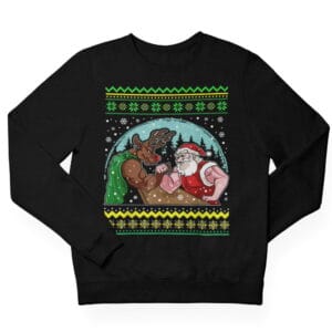 Santa & Rudolph Workout Kersttrui