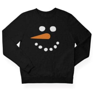 KERSTTRUI SNEEUWPOP (ZWART)