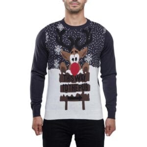 This Way To The Pub Kersttrui + Gratis Kerstmuts