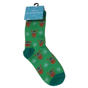 Kerstsokken Rendier Sneeuwvlokken (Kids)