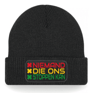 RASTA NIEMAND DIE ONS STOPPEN KAN BEANIE