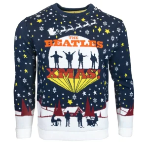 The Beatles Kersttrui + Gratis Kerstmuts