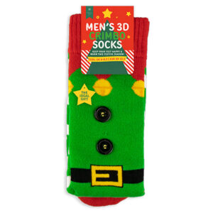 Elf Heren Kerstsokken 3D