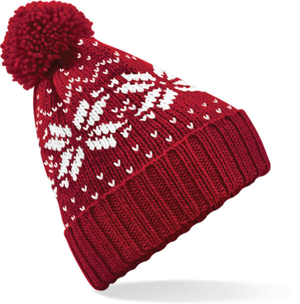 Muts Met Pompom Rood