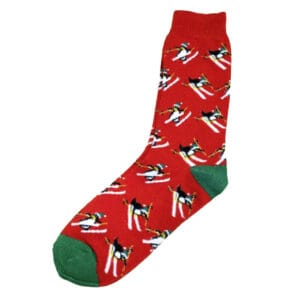 Skiënde Pinguïn Heren Kerstsokken